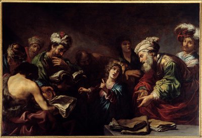 医者の中のイエスクロード・ヴィニョン（1593-1670）による絵画 作： Claude Vignon