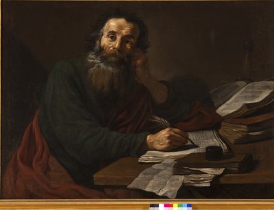 聖パウロ使徒、1617年 作： Claude Vignon