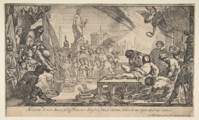 聖ローレンスの殉教、ca。 1627年。 作： Claude Vignon