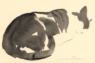 ねこねこ1984（水彩） 作： Claudia Hutchins Puechavy