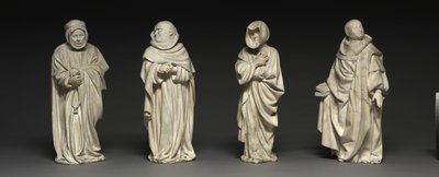 1404-10年、ブルゴーニュ公フィリップザボールドの墓からの追悼者 作： Claus de Werve