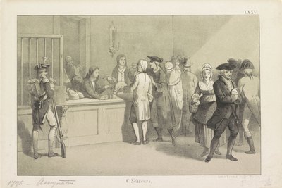 譲受人の支払い、1795 作： Clemens Prosper Schreurs
