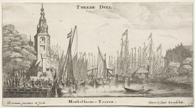 さまざまな船とアムステルダムの景色 (Verscheÿde Ships and Gesichten van Amstelredam)、パート II 作： Clement de Jonghe