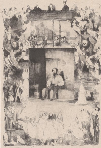 有罪判決を受けた男の最後の日、1833 年。 作： Célestin Nanteuil