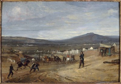 パリ包囲中のヴォーギラール 作： Clément Auguste Andrieux