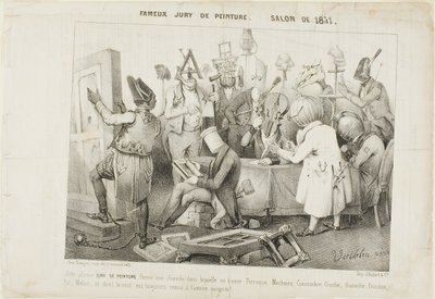 有名な絵画審査員1841年のサロン 作： Clément Pruche