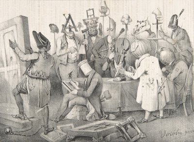 有名絵画審査員。 1841 年のサロン、1841 年 3 月 20 日。 作： Clément Pruche