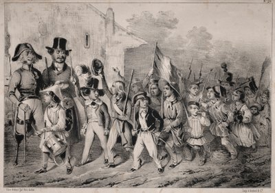 ニュース：いいね！マスタードもそれが欲しい！戦争について話すとき... ...、1840 作： Clémente Pruche