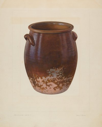 大きな土の壷 作： Clyde L. Cheney