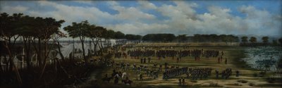 クルズの塹壕の前にアルゼンチン軍が上陸 作： Candido Lopez
