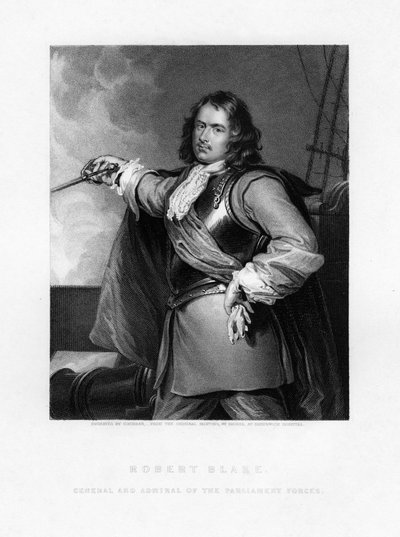 ロバート・ブレイク、イギリス海軍大将、1836年 作： Cochran