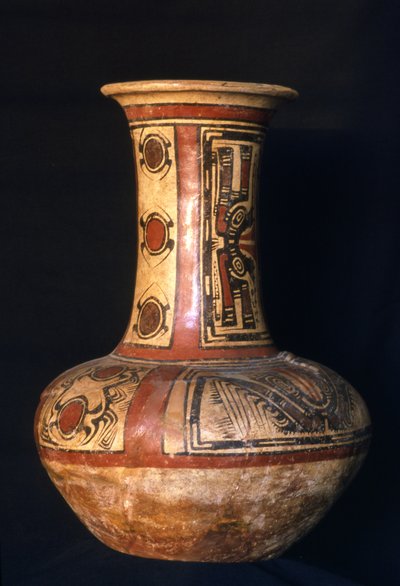 ハイネックジャー、初期コクレ相、700-800 AD（セラミック） 作： Cocle Culture