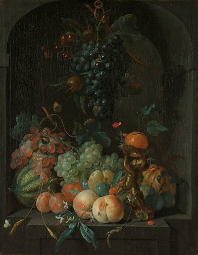 果物のある静物 作： Coenraet Roepel