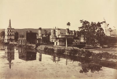 Bunshunkureeのタンクと寺院c。 1857。 作： Col. Thomas Biggs