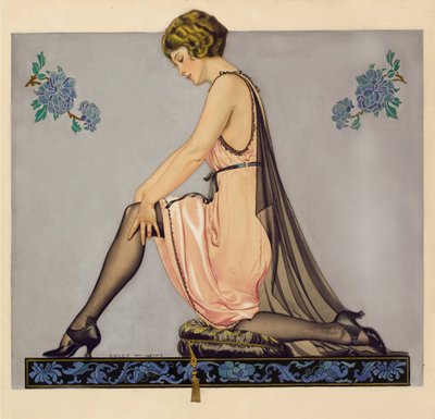Holeproof Hosiery Company のパンフレットのイラスト、1922 年。 作： Coles Phillips