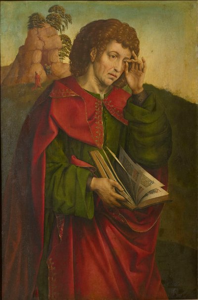 泣く伝道者聖ヨハネ、c。 1500。 作： Colijn de Coter