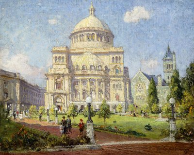 春の日、ボストン 作： Colin Campbell Cooper