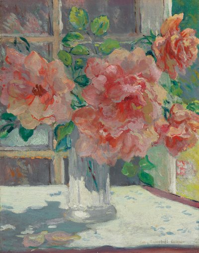 バラ（キャンバスに油彩） 作： Colin Campbell Cooper