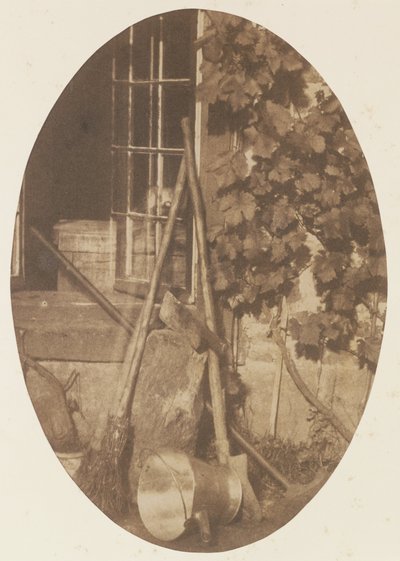 園芸用品のある静物 作： Comte Olympe Aguado
