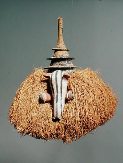 Zoomorphic Mask（wood＆fibre）（181650、181651も参照） 作： Congolese