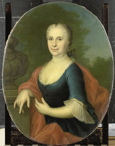 Cornelia van Schuylenburgh (1703-84)、ディーデリク・ファン・ブレイスウェイクの妻 作： Conrad Kuster