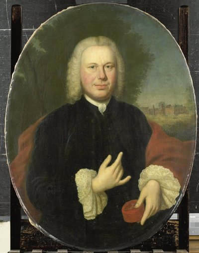 Diederik van Bleyswijk (1711-63)、Eethen および Meeuwen の男爵、Babiloniënbroek の領主、Gorkum の Burgomaster 作： Conrad Kuster