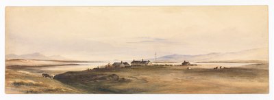 バークレー海峡、フォークランド諸島、1878年頃（水彩画） 作： Conrad Martens