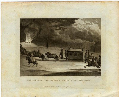 ロシア皇后、1784年全国を旅 作： Conrad Martin Metz