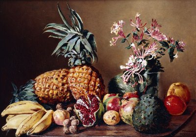 パイナップルのある静物、1908 作： Conrad Wise Chapman