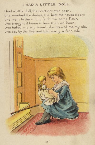 童謡の私は小さな人形を持っていた（クロモリト 作： Constance Haslewood