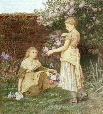 庭園にて 作： Constance Phillott