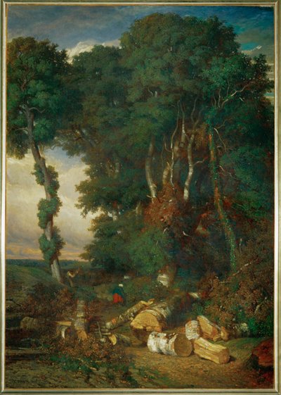 木こり 作： Constant-Emile Troyon