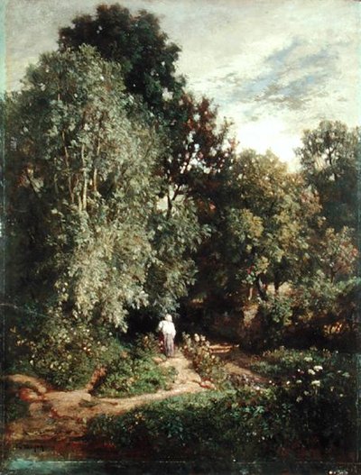 小さな森の中の道 1860年代前半（油彩・キャンバス） 作： Constant Emile Troyon