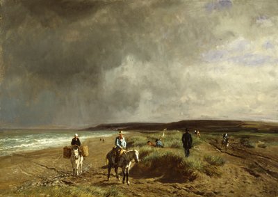 ヴィレール近郊の海岸、1859年頃 作： Constant Emile Troyon