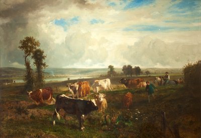 風景、Les Hauteurs de Suresnes、1856 作： Constant Emile Troyon