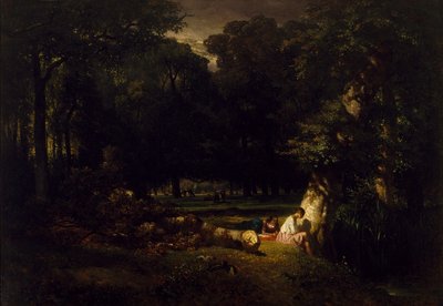 The Bathers（Clearing in the Forest）、1842 作： Constant Emile Troyon