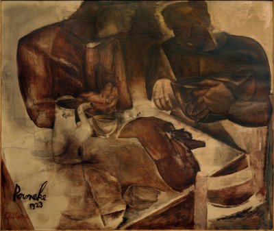 コンスタント・ペルメケ《黒パン》／油彩・キャンバス 1923年 作： Constant Permeke