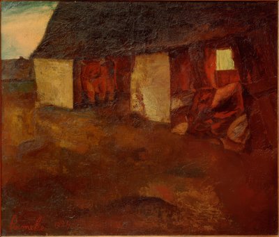 厩舎 作： Constant Permeke