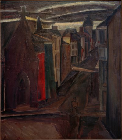 オステンドの街並み 作： Constant Permeke