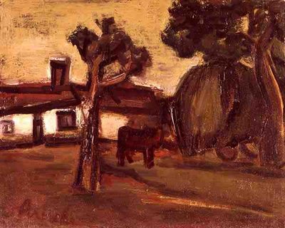 The Farm-Yard (キャンバスに油彩) 作： Constant Permeke