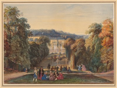 セントクラウドの公園、1800年代。 作： Constant Troyon