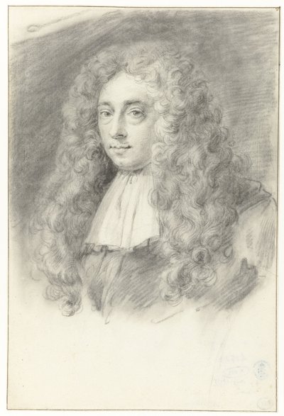 コンスタンティン・ホイヘンス・デ・ジョンゲの自画像 (?) 作： Constantijn Huygens (II) (possibly)