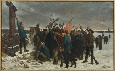 ヴァンデ戦争のエピソード。 作： Constantin Emile Meunier