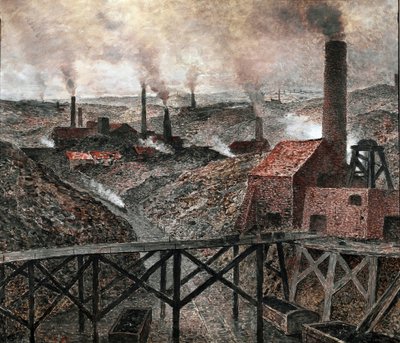 In the Black Country（油彩・キャンバス 作： Constantin Emile Meunier