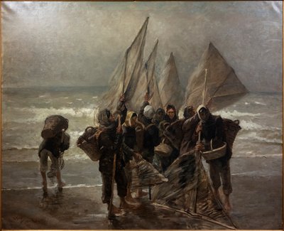 Camarões em Mariakerke 作： Constantin Emile Meunier