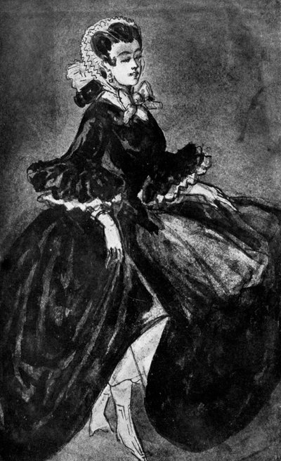 19世紀の1930年の女性 作： Constantin Guys