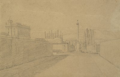 ヴィラ アルバーニの庭園で 作： Constantin Hansen