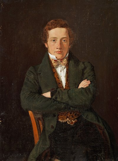 マルティン・ハメリッヒ（1811-1881）後の教授の肖像、縦3/4、正面 作： コンスタンティン・ハンセン