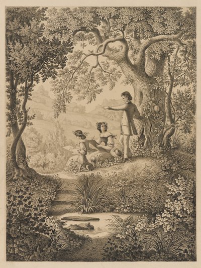 描画レッスン、1865（濃いクリーム色の滑らかな織り紙に黒インク） 作： Constantine Hertzberg