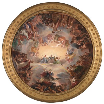 連邦議会議事堂ロタンダにおけるワシントンの神格化のための習作 作： Constantino Brumidi